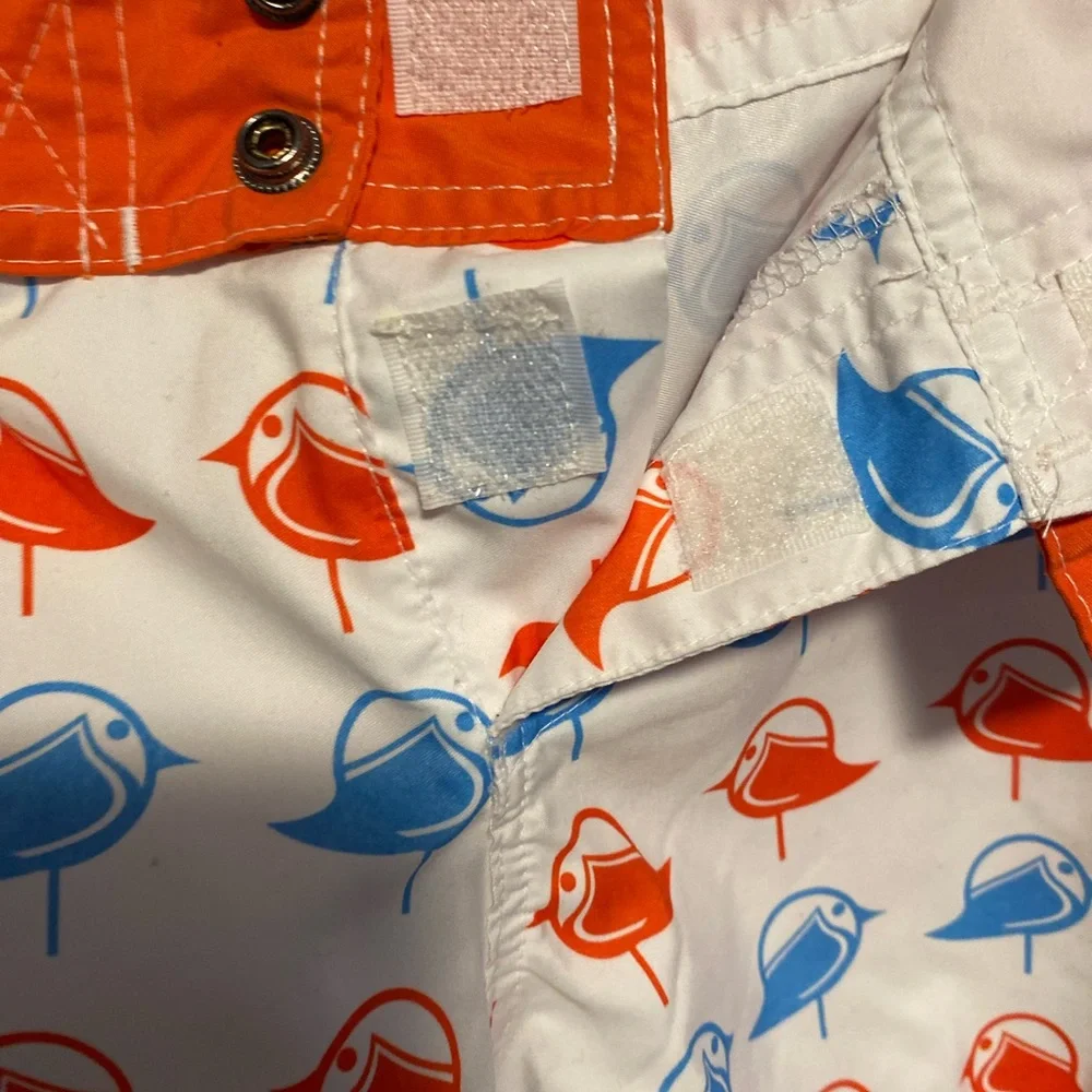 Liquid Force Size 13 Orange and Blue Athletic Shorts